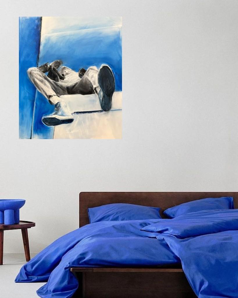 Schilderij peinture painting ‘Wasted’ – Oil on canvas, Ophalen