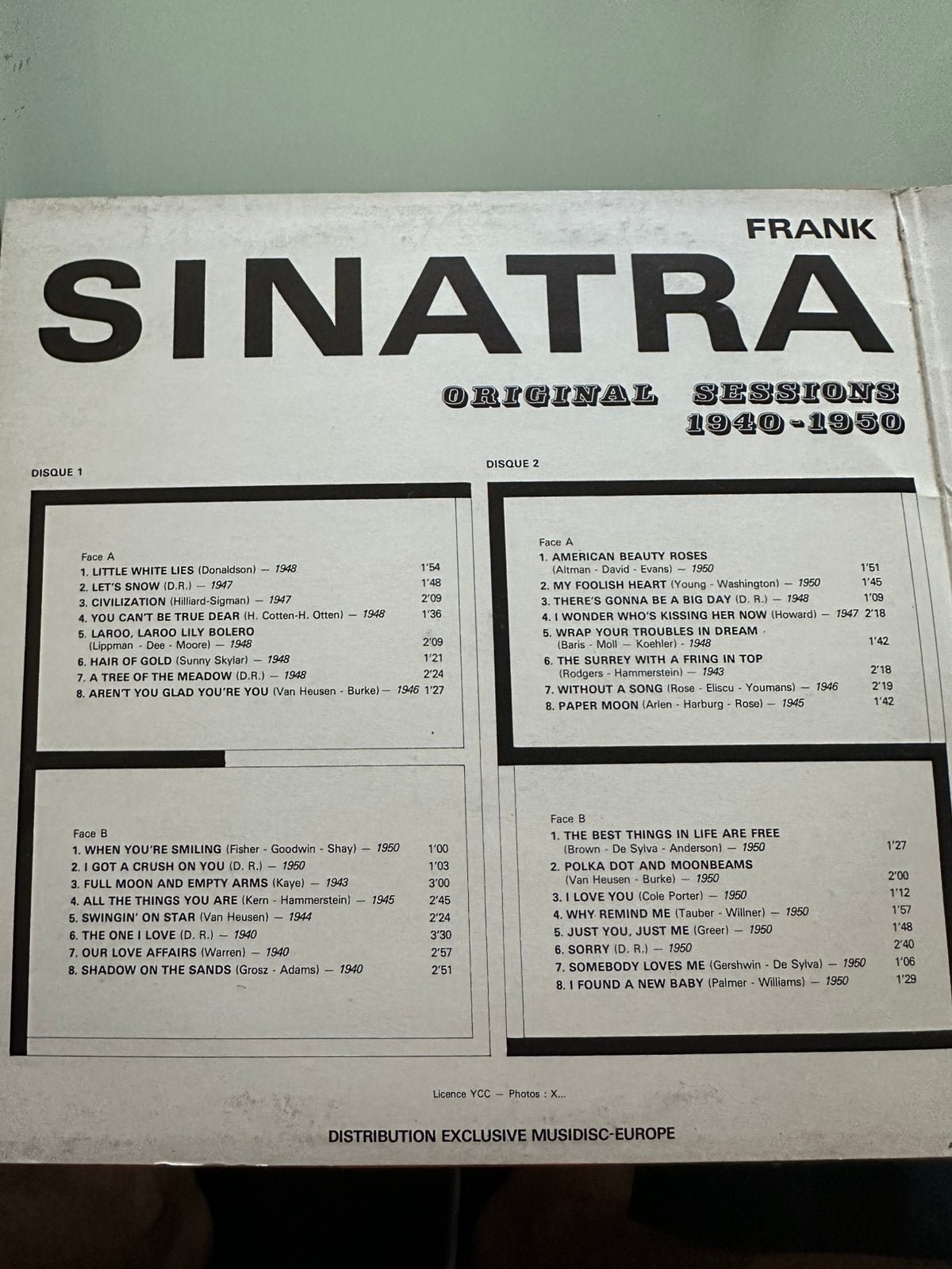 Frank Sinatra, Ophalen of Verzenden, Zo goed als nieuw