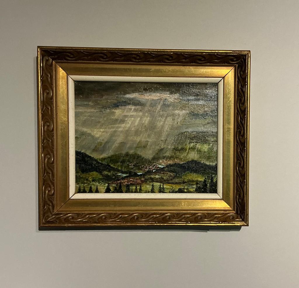 Lot 17. Peinture  l'huile. 300/240. Cadre 400/340. Signé., Antiquités & Art, Art | Peinture | Classique, Enlèvement ou Envoi