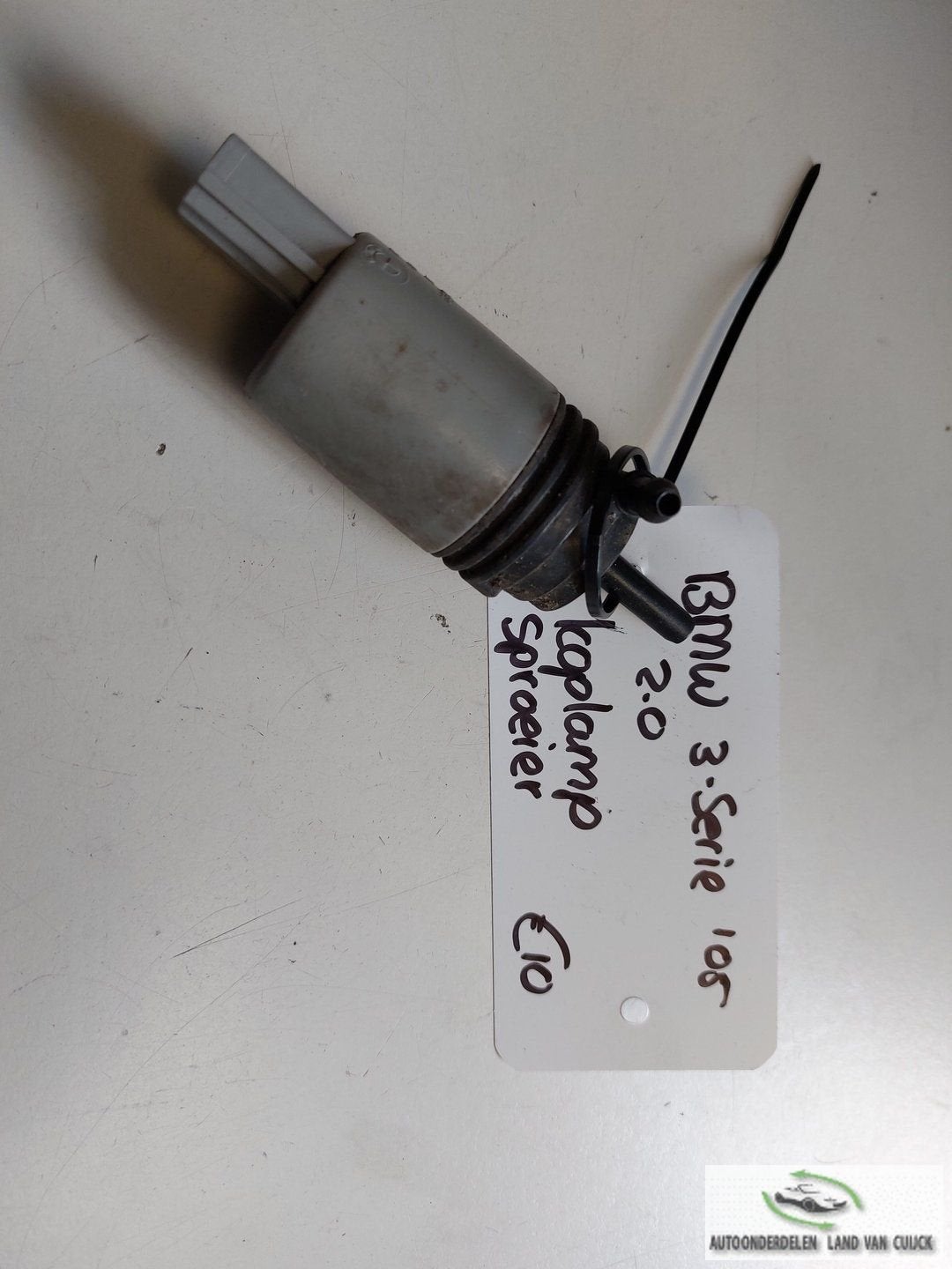 BMW 3-serie 2.0B koplamp sproeier '05, Gebruikt, -, -, Ophalen of Verzenden