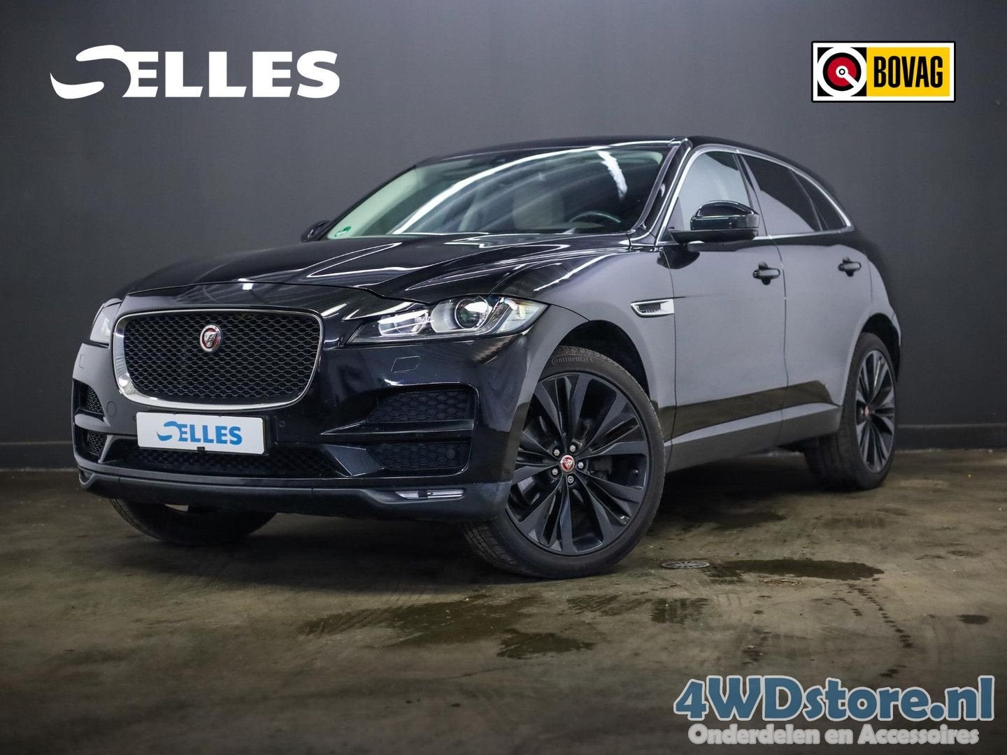 Jaguar F-Pace 3.0 Portfolio AWD 30d Navigatie | Leder | bi-, Auto's, Jaguar, Automaat, Beige, Zwart, 159 g/km
