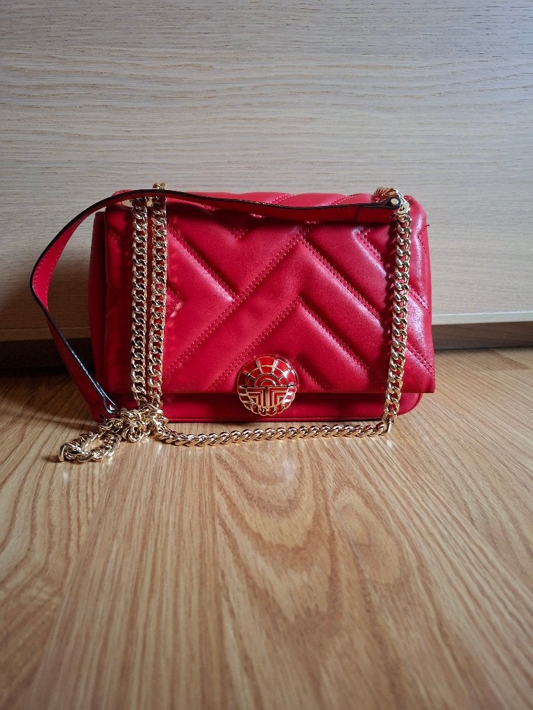 Rode handtas Louis Féraud, Handtassen en Accessoires, Ophalen, Zo goed als nieuw, Schoudertasje