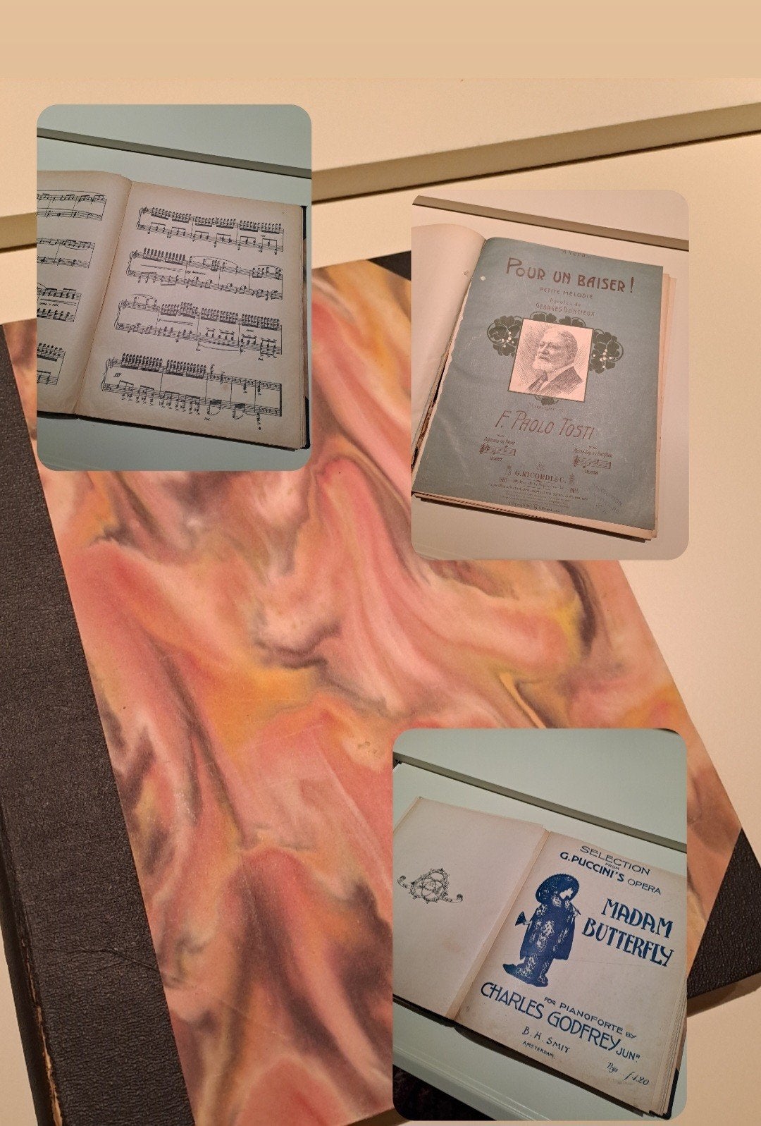 Livre de 31 partitions authentiques groupé, Enlèvement