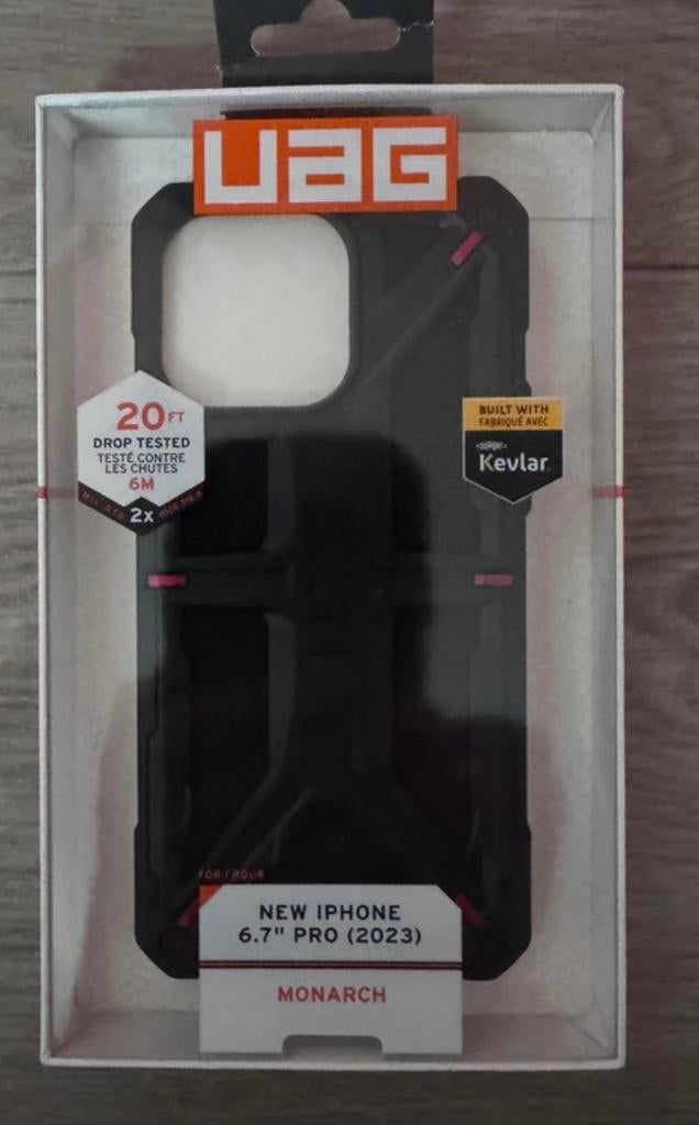 UAG iphone 6.7" PRO (2023) monarch 15 pro max, Telecommunicatie, Ophalen of Verzenden, Zo goed als nieuw, UAG, IPhone 6
