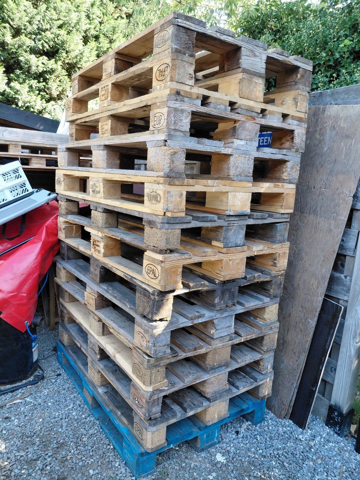 palettes euro, Enlèvement