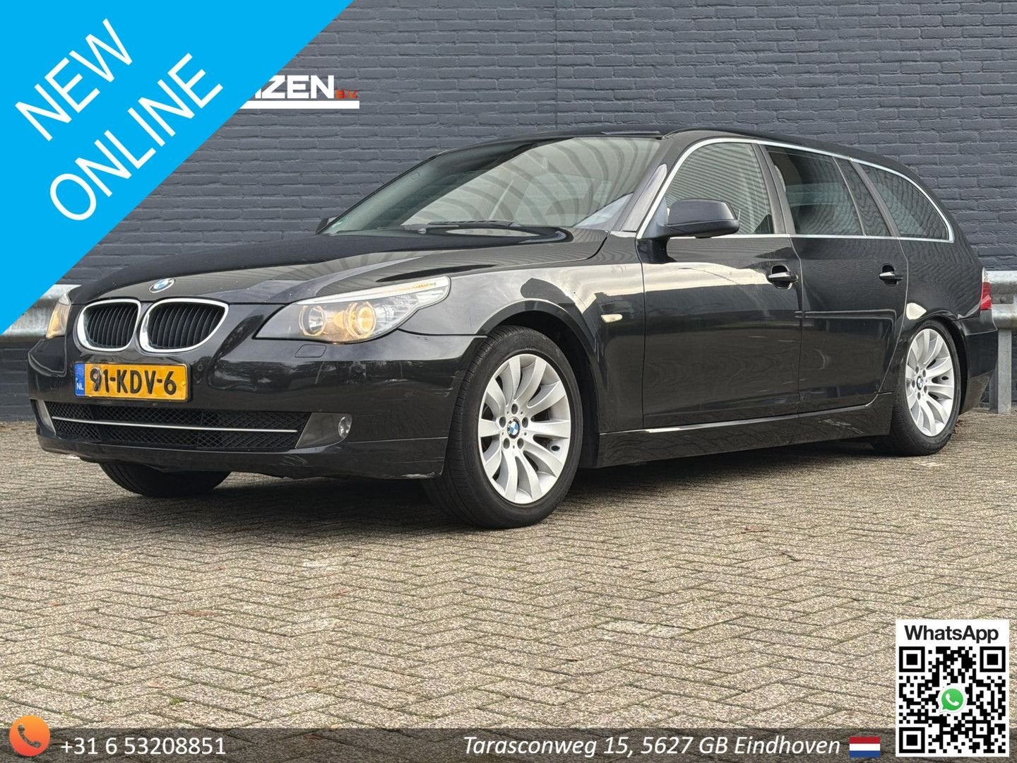 BMW 520 5-serie Touring 520i Corporate Lease Business Line E, Zwart, Zwart, 120 kW, Bedrijf
