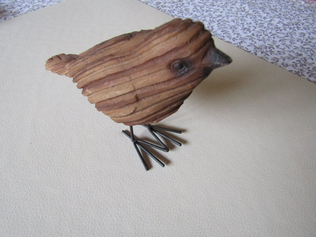 Prachtige vogelbeeldjes in imitatiehouthars, Overige typen, Weerbestendig, Minder dan 20 cm, Ophalen of Verzenden