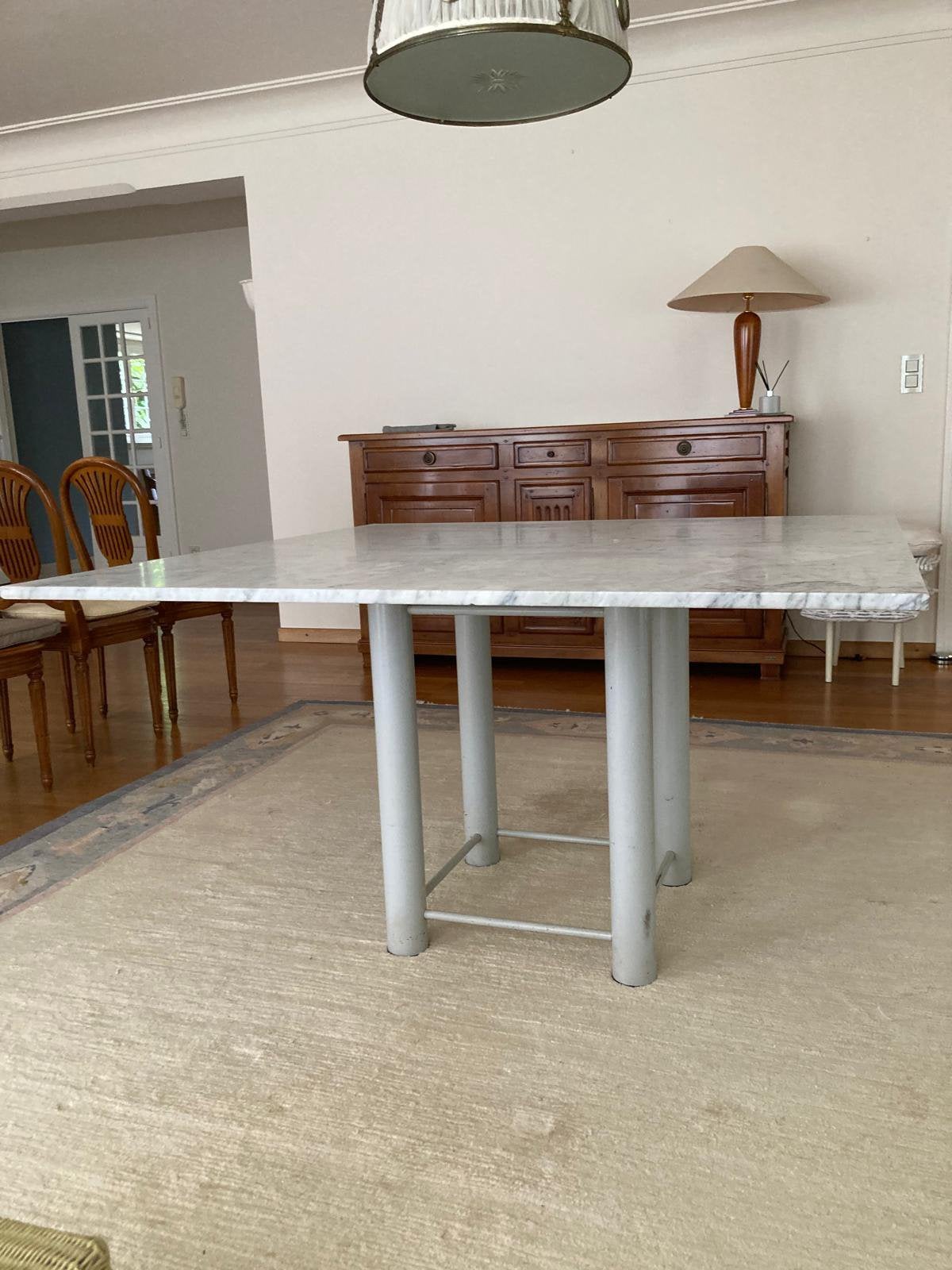 Prachtige marmeren design tafel, Ophalen, Overige materialen, Marmer, design, Vierkant