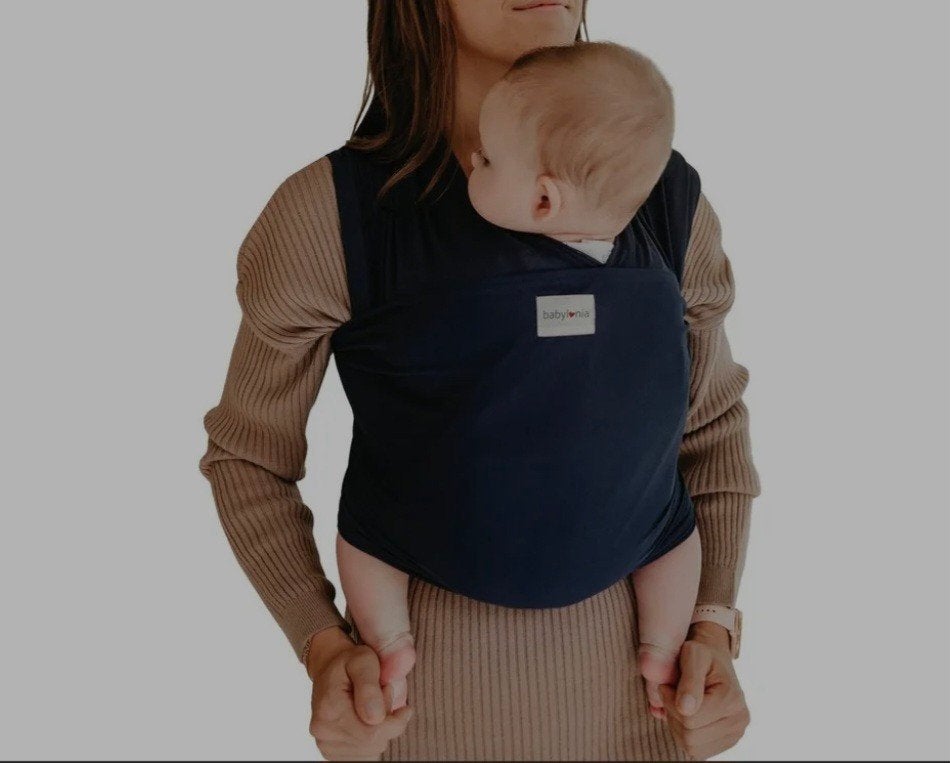 Écharpe porte-bébé Babylonia Tricot-Slen Cool bleu marine, Enfants & Bébés, Enlèvement, Écharpe de portage
