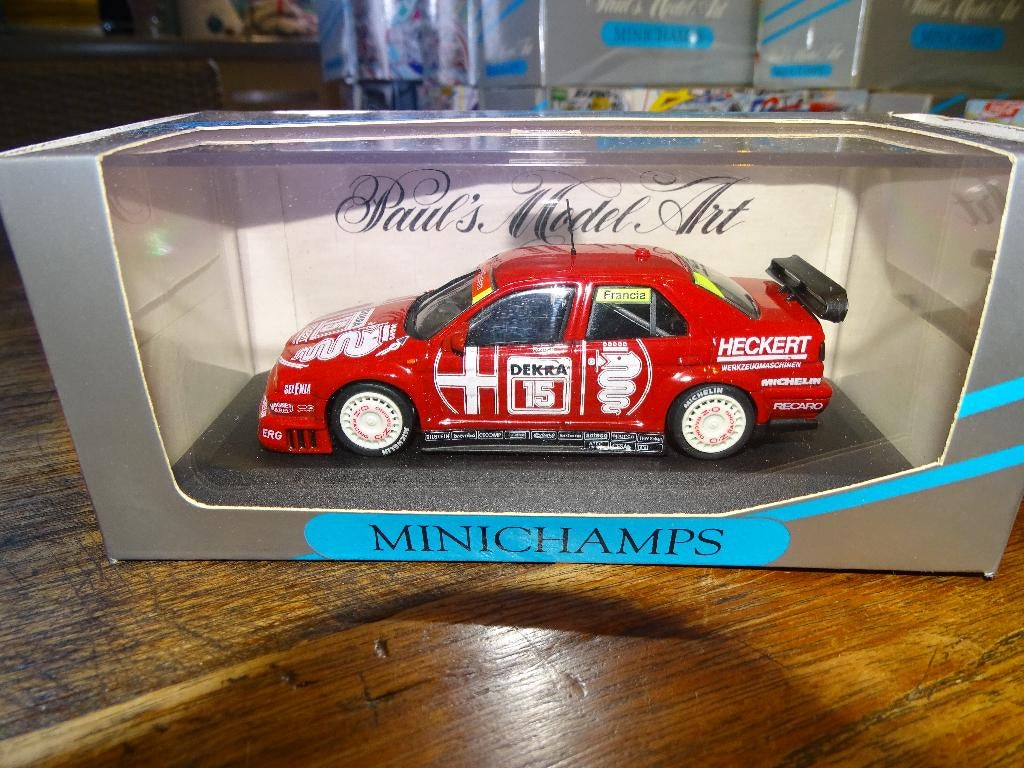 Minichamps Alfa Romeo 155 V6 TI DTM 1993 Francia 1/43, Hobby & Loisirs créatifs, Enlèvement ou Envoi, Neuf, Voiture, MiniChamps
