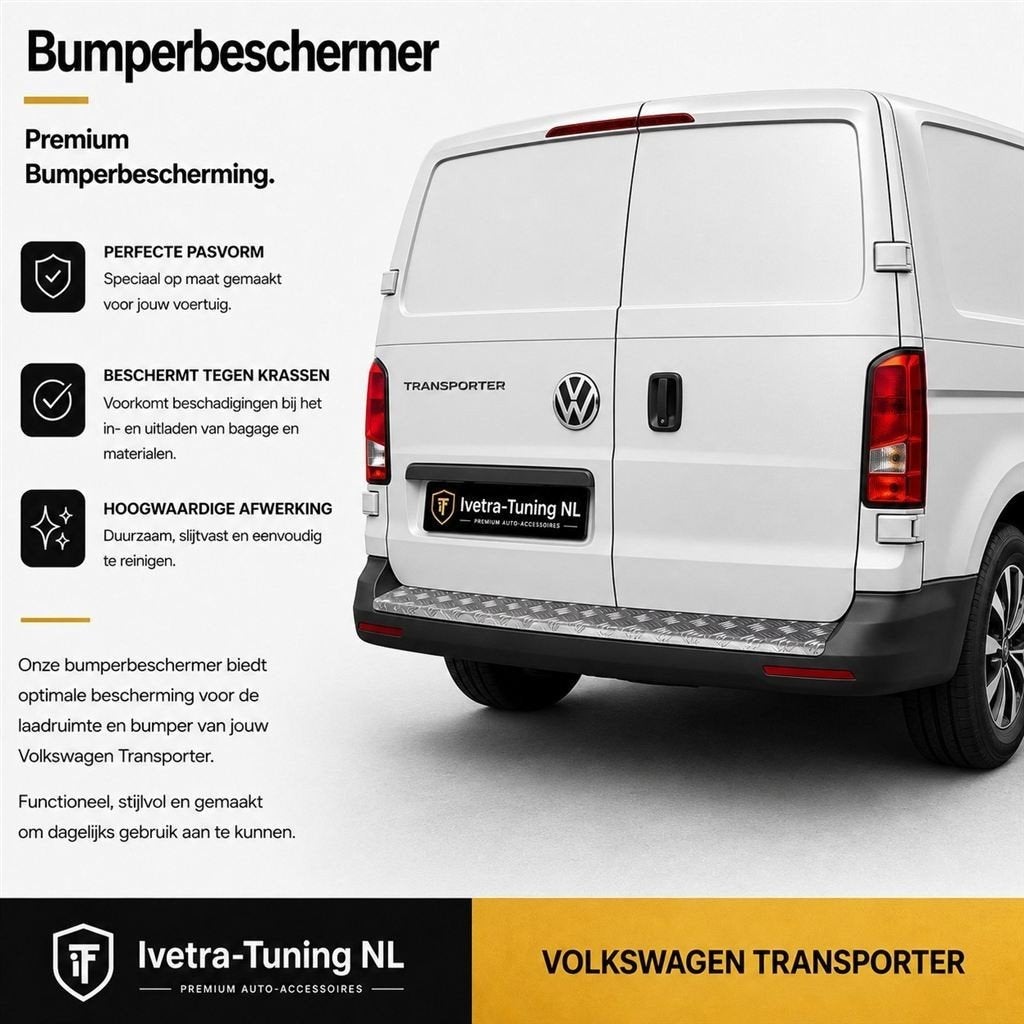 Volkswagen Transporter Bumperbeschermer Aluminium, Envoi
