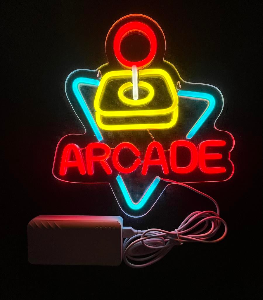 Neon light Retro Arcade, Enlèvement ou Envoi, Neuf, Table lumineuse ou lampe (néon)