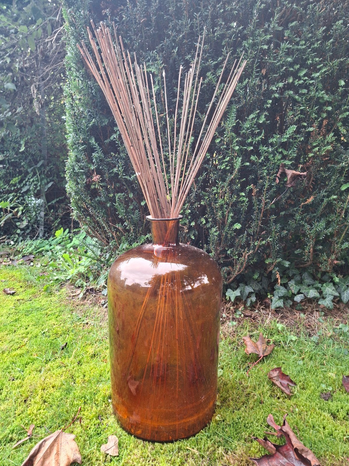 grote apotheek fles, Ophalen