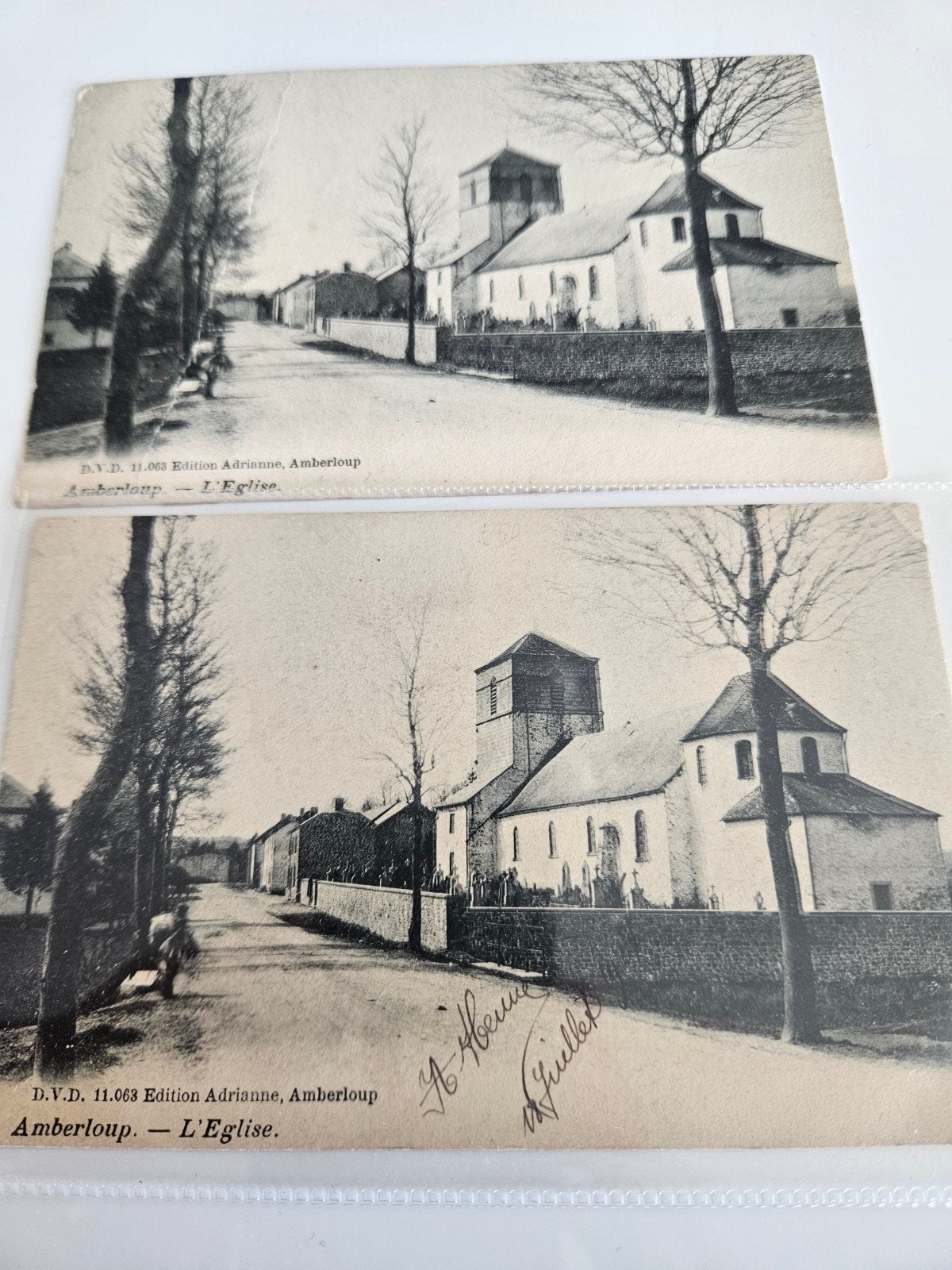 Cartes postales anciennes Amberloup, Envoi