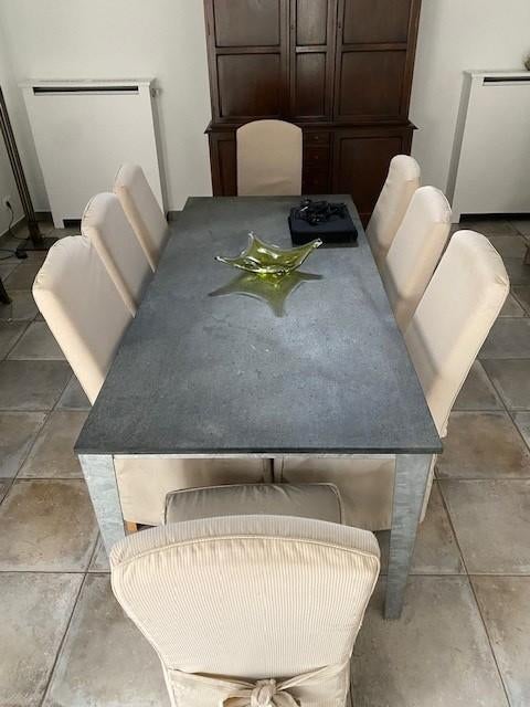 eettafel modern, Ophalen, Overige materialen, 200 cm of meer, 50 tot 100 cm