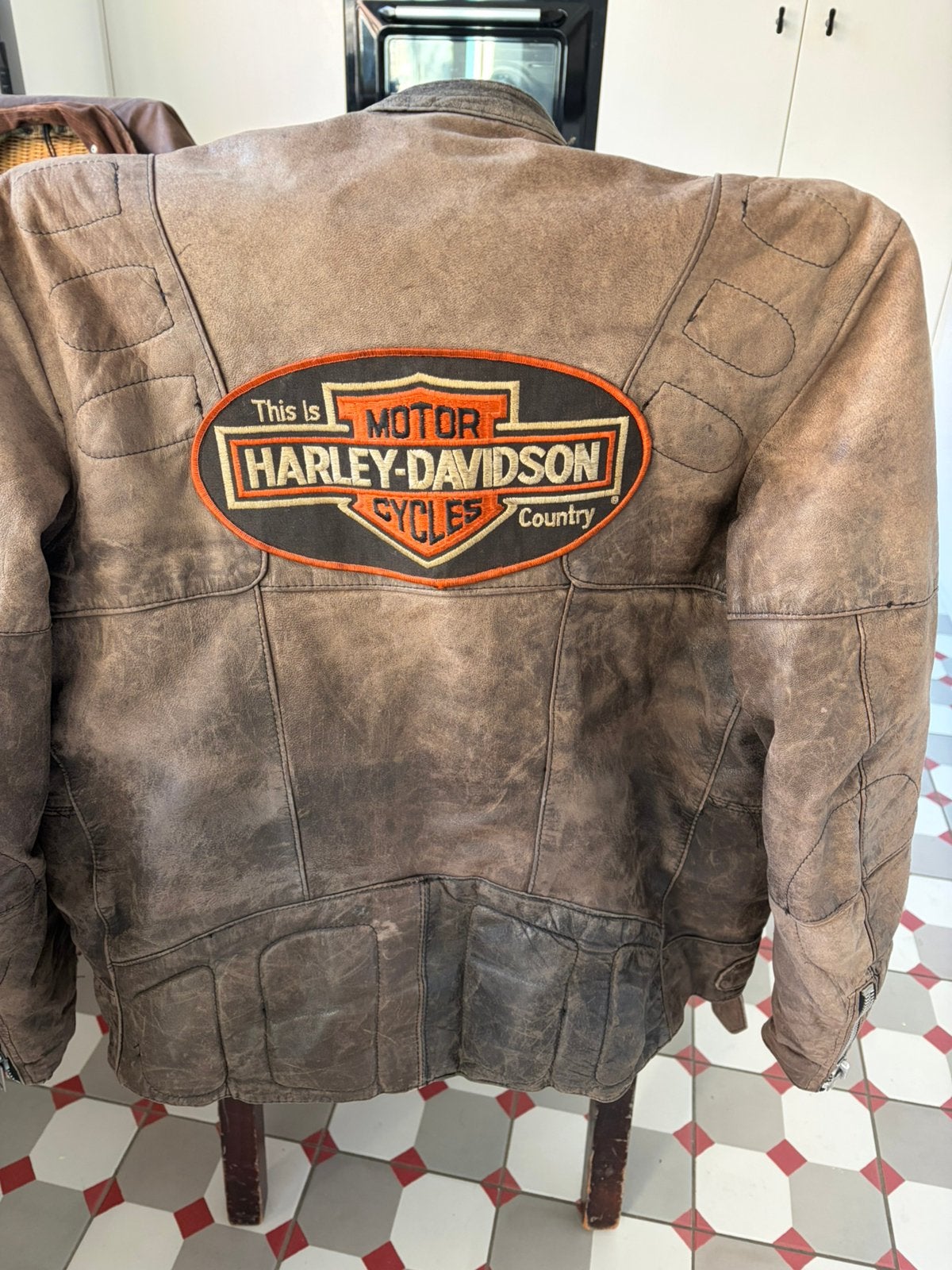 Motorjas Harley-Davidson Mt 50, Motoren, Ophalen, Dames, Jas | leer, Richa