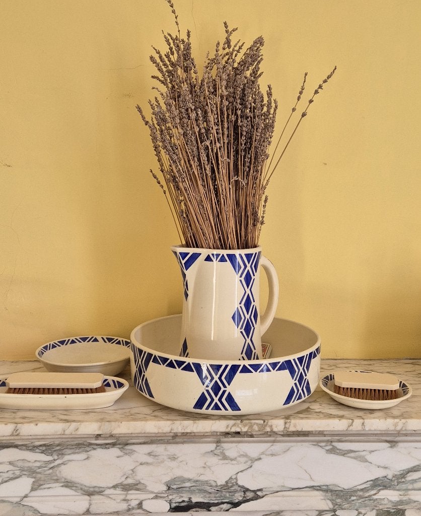 Broc à eau Art Déco « Java » Moulin des Loups & Hamage(1930), Enlèvement ou Envoi