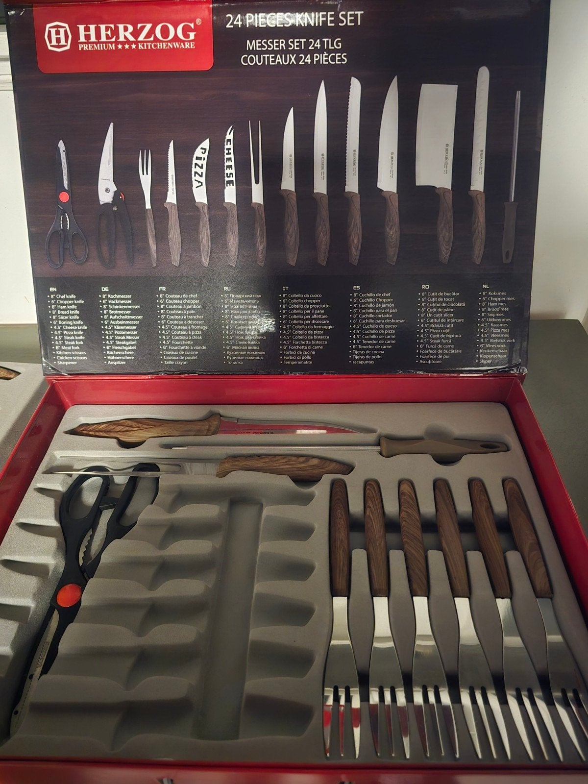 Messenset, Huis en Inrichting, Keuken | Bestek, Ophalen of Verzenden, Messenset