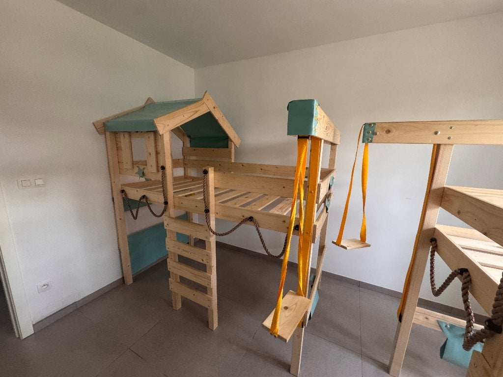 Hoogslaper schip kinder bed, Ophalen of Verzenden, Zo goed als nieuw, Hoogslaper