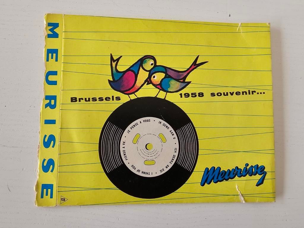 Disque phonographique en chocolat Meurisse Expo 58, Enlèvement ou Envoi