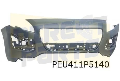 Peugeot 3008 (1/14-11/16) voorbumper (bij koplampsproeiers), Neuf, -, -, Avant