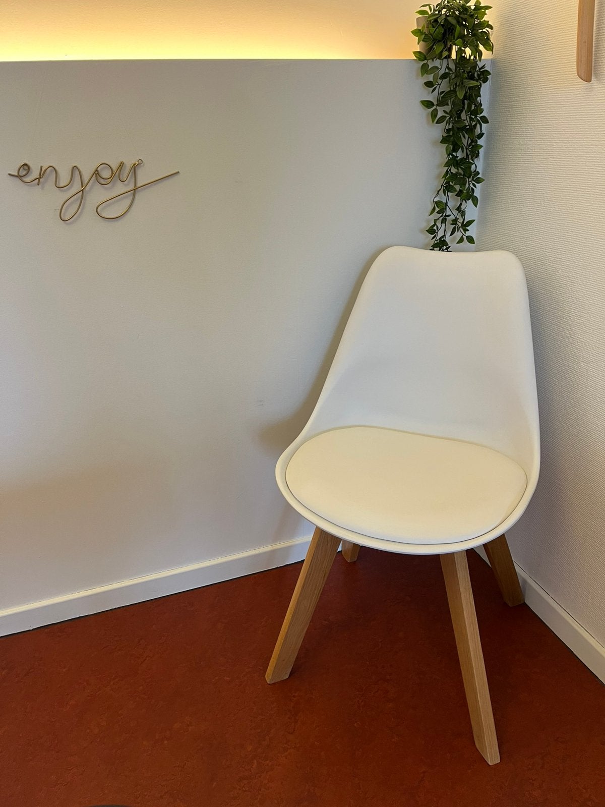 8 Ice witte scandinavisch design stoelen, Huis en Inrichting, Ophalen, Overige materialen, Gebruikt, Wit