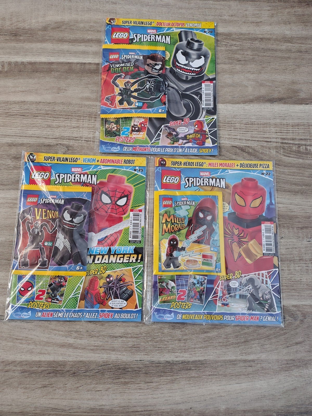 Lot de magazine Lego Marvel Spiderman, Enlèvement ou Envoi, Comme neuf, Lego, Marvel