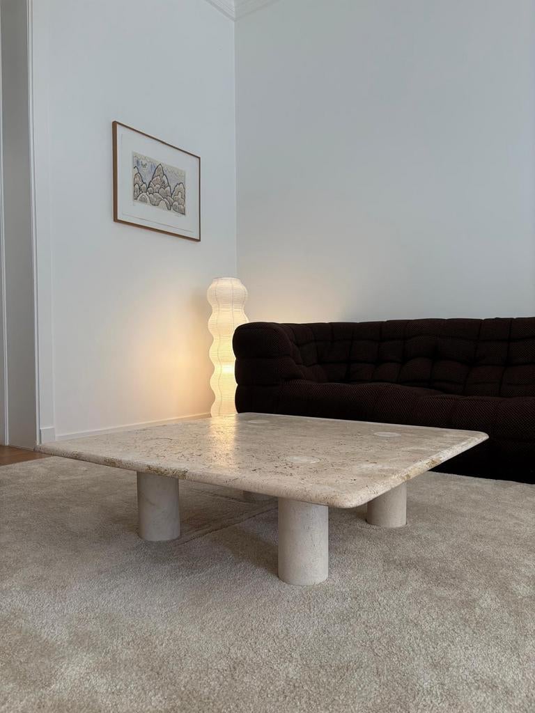 Table basse en travertin, Angelo Mangiarotti, Italy, 1970s, Maison & Meubles, Tables | Tables de salon, Enlèvement