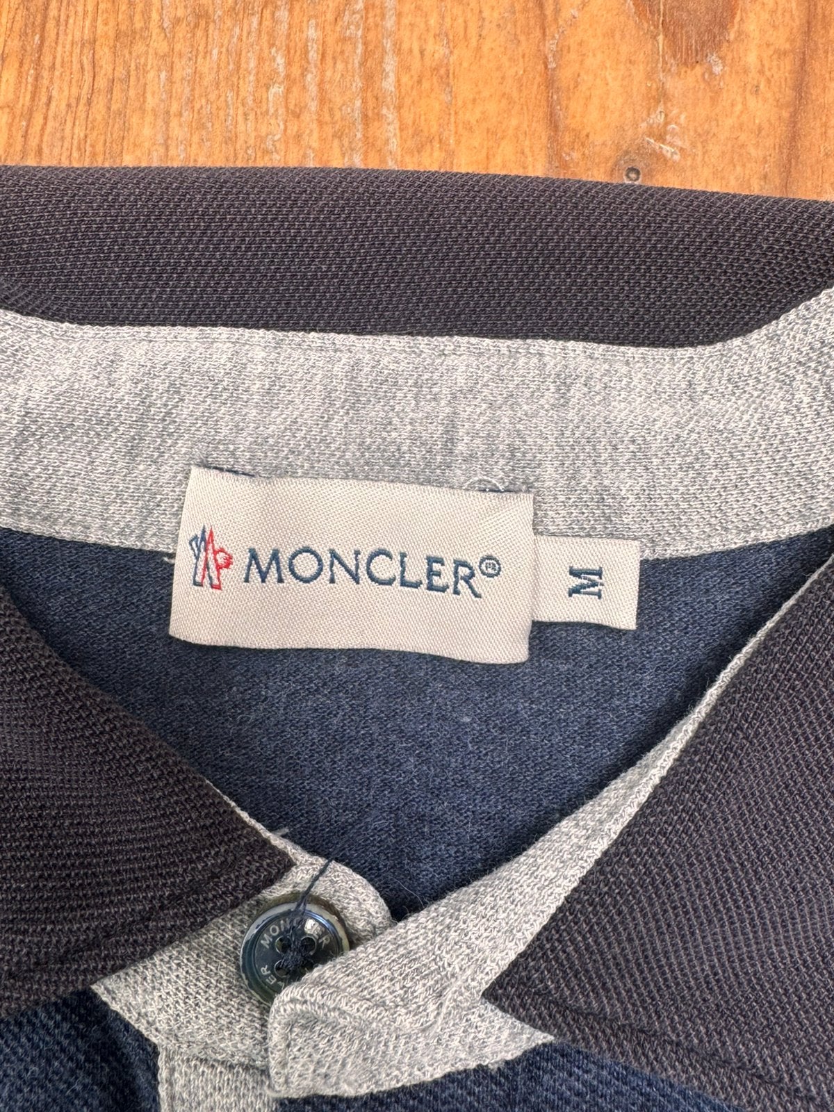 Polo korte mouw Moncler M, Kleding | Heren, Polo's, Ophalen, Gedragen, Maat 48/50 (M), Blauw