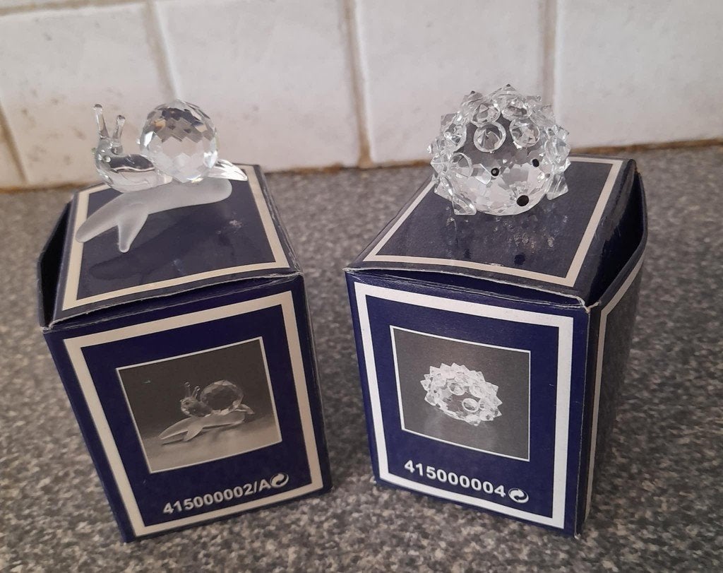2 Swarovski beeldjes, Ophalen of Verzenden, Zo goed als nieuw, Figuurtje