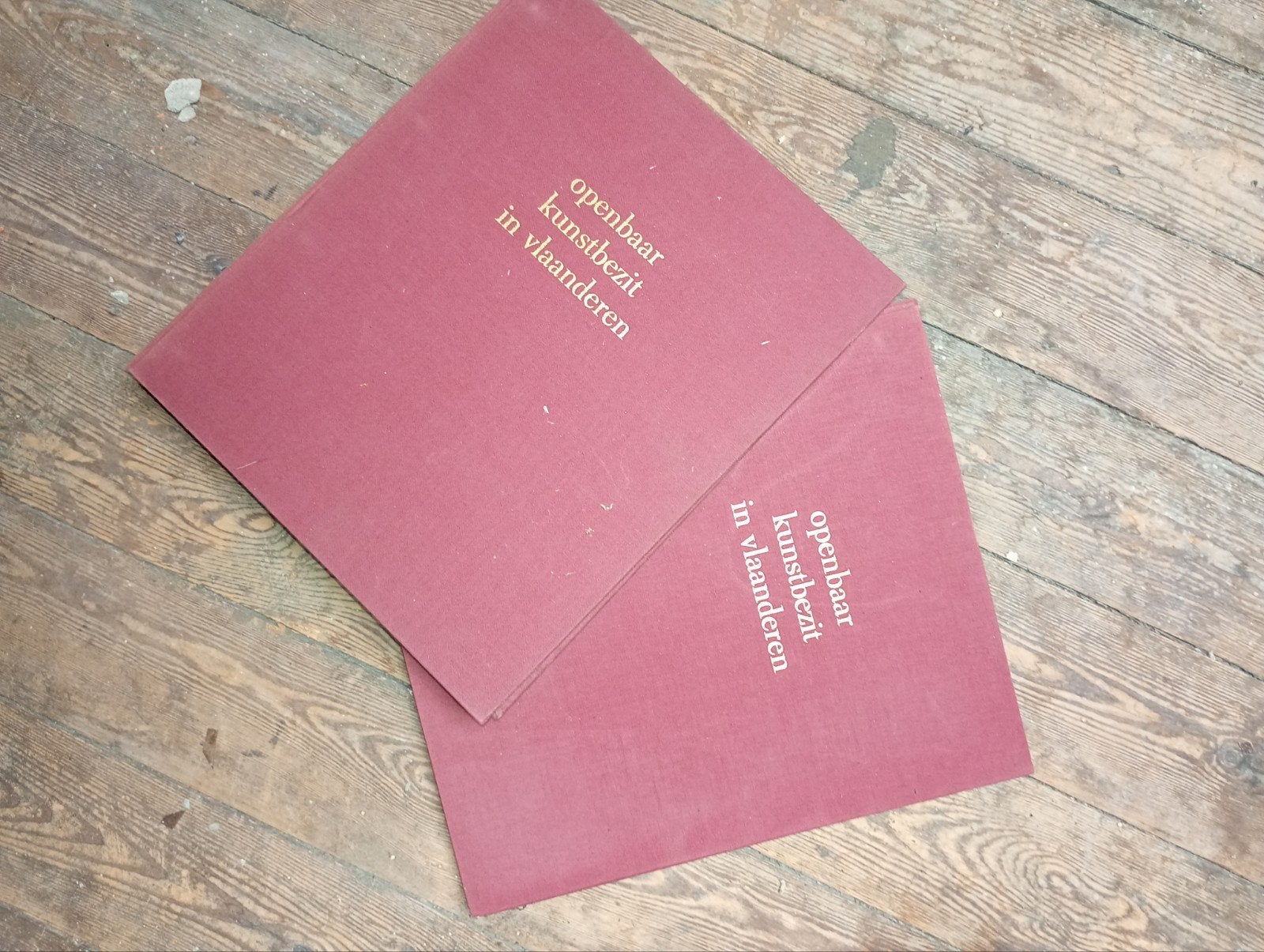 Set van 2 Vintage Verzamelmappen 'Openbaar Kunstbezit in, Livres, Enlèvement, Utilisé