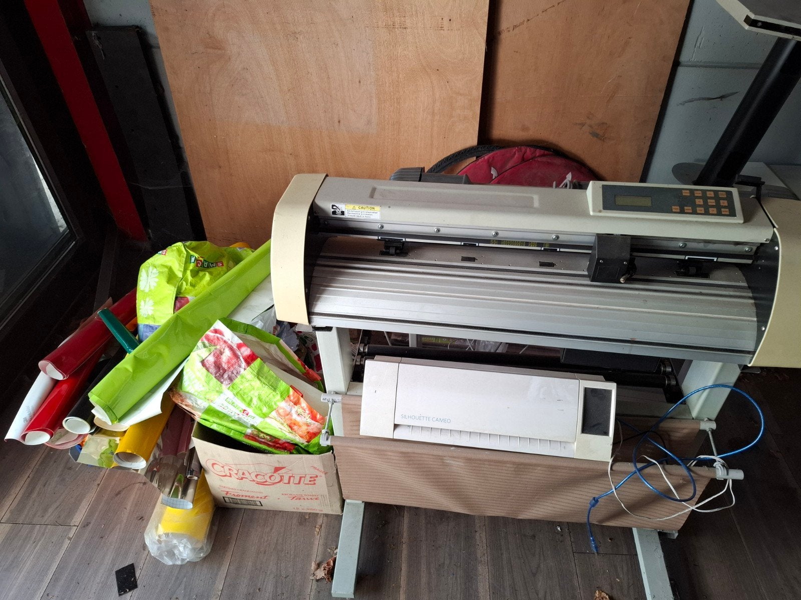 plotter inclusief veel materiaal, Computers en Software, Ophalen of Verzenden, Gebruikt, Overige technieken, Printer