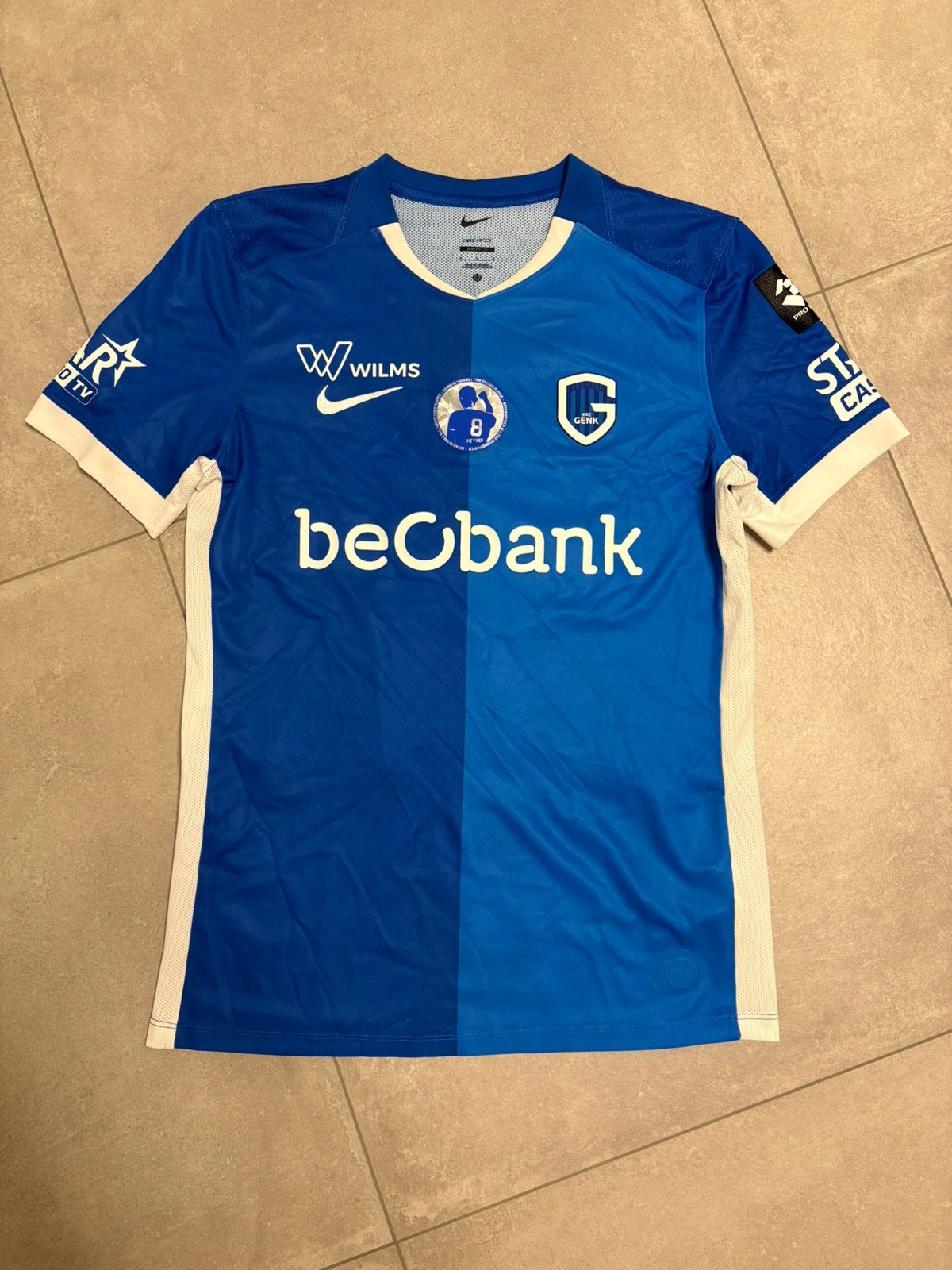 Matchworn shirt KRC Genk (special badge), Ophalen of Verzenden, Zo goed als nieuw, Shirt
