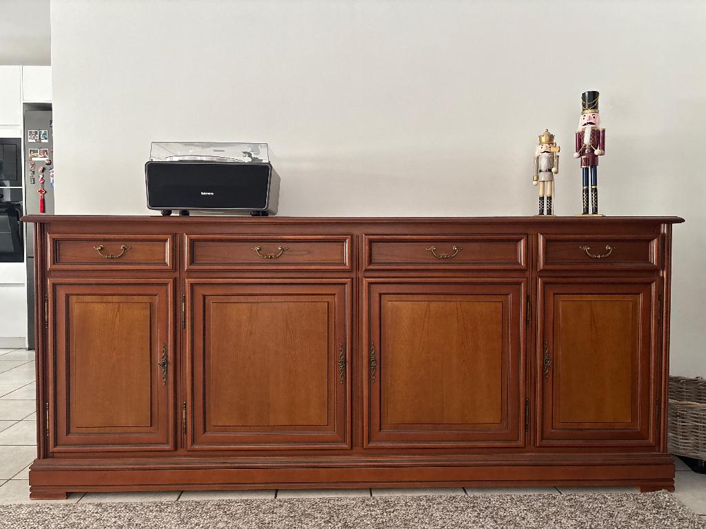 Buffet en cerisier, Maison & Meubles, Avec tiroir(s), 25 à 50 cm, 200 cm ou plus, Comme neuf