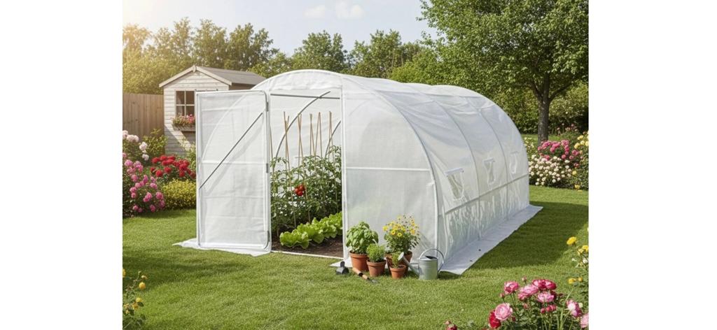 Serre H&J 12m2, Tuin en Terras, Kassen, Folie, Ophalen, Staal, Kweekkas