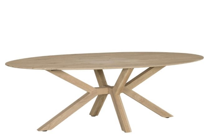 Houten ovalen eettafel, Enlèvement, Comme neuf