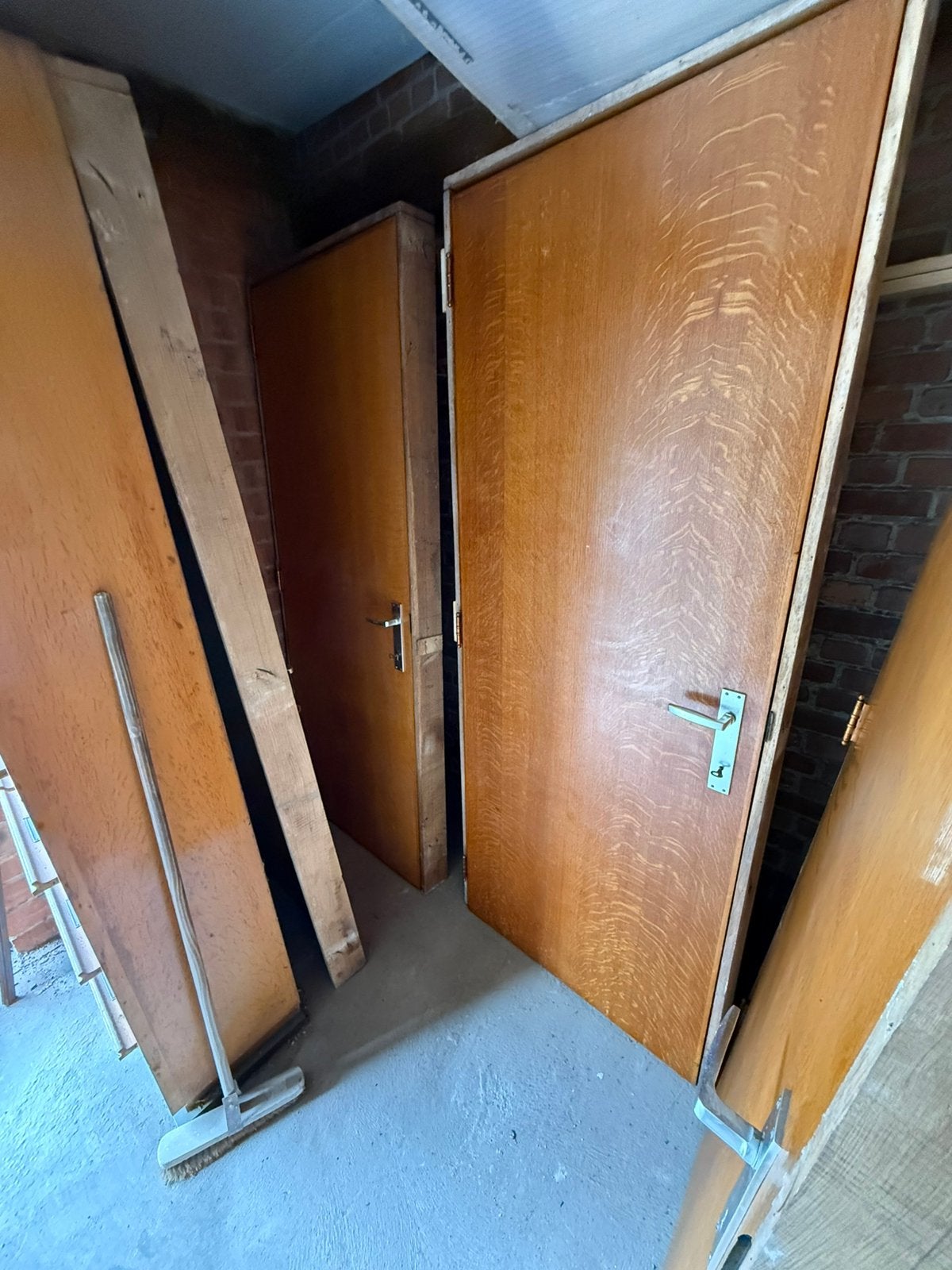Drie binnendeuren incl. Deurkaders, beslag, klinken, Doe-het-zelf en Bouw, Ophalen, Gebruikt, Binnendeur
