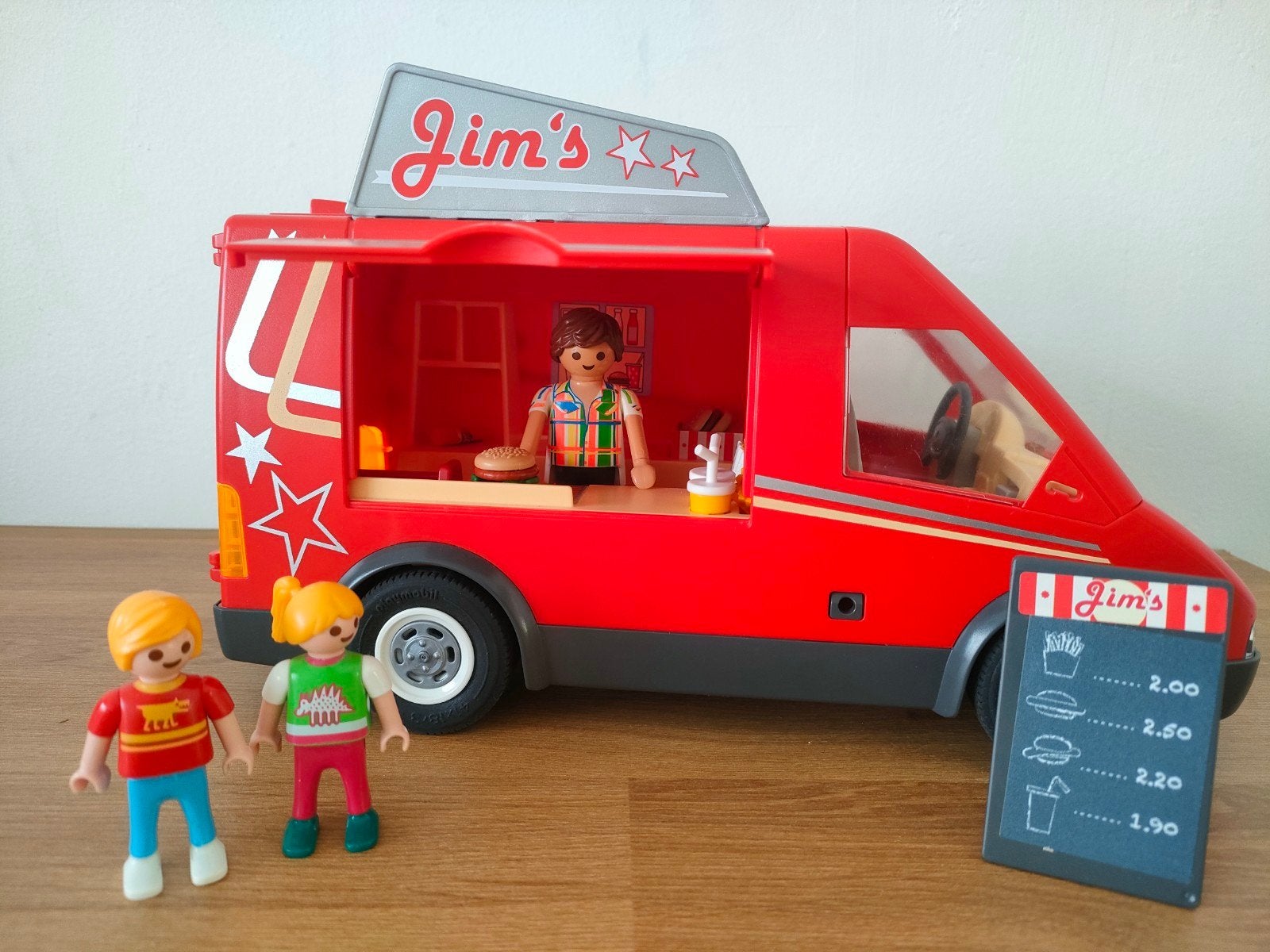Playmobil Jims frietkraam, Ophalen