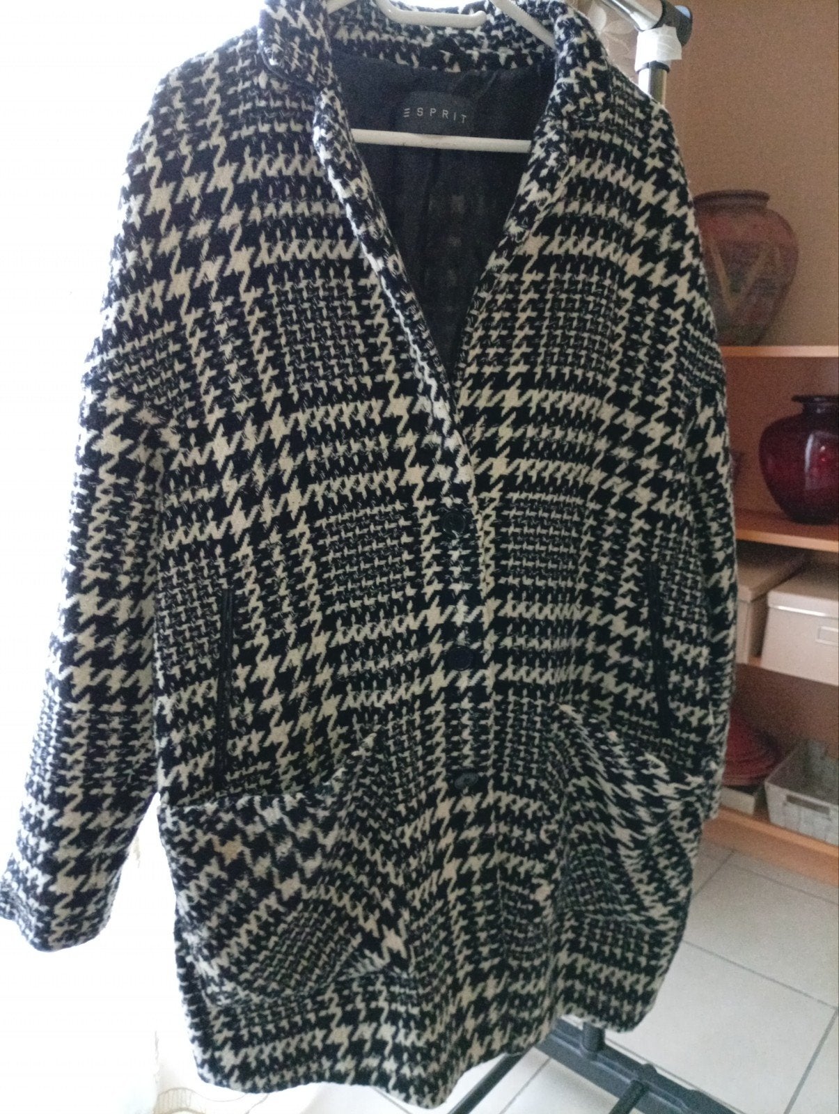 manteau pied -de poule -esprit taille 42, Vêtements | Femmes, Grandes tailles, Enlèvement, Comme neuf