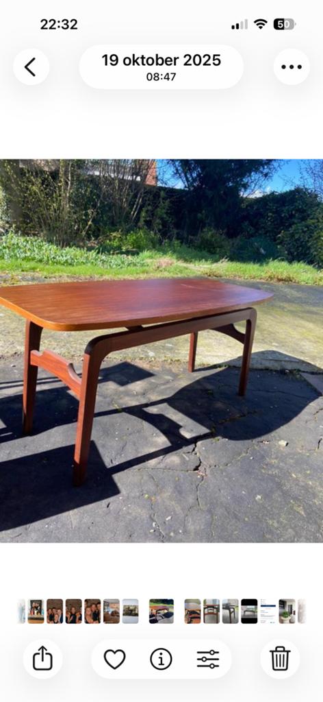 Table basse de style Louis Van Teeffelen, Maison & Meubles, Enlèvement, Comme neuf