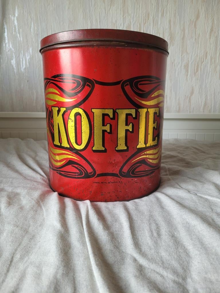 Oud koffieblik groot, Verzamelen, Ophalen
