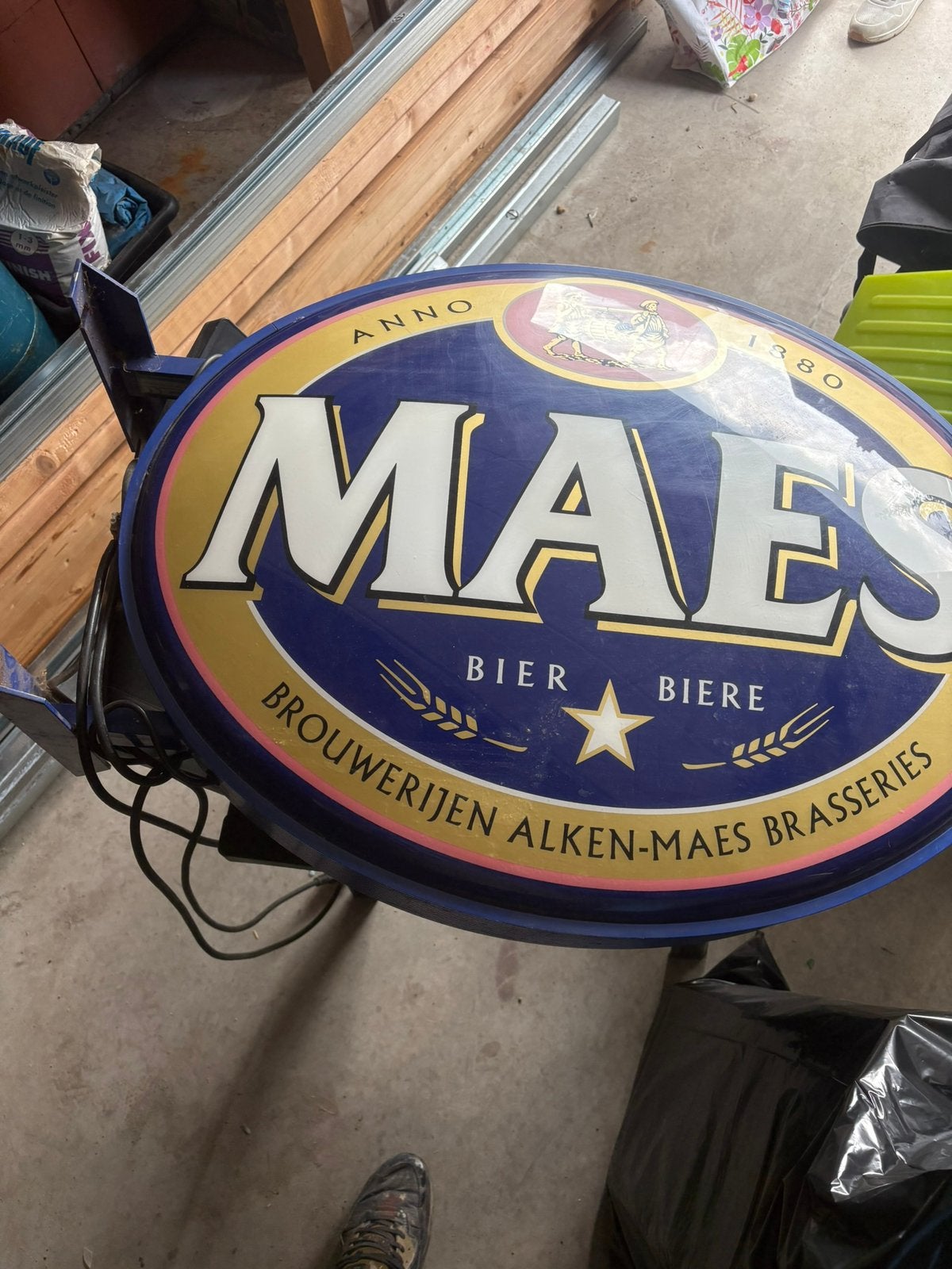Lichtreclame maes, Verzamelen, Ophalen, Zo goed als nieuw
