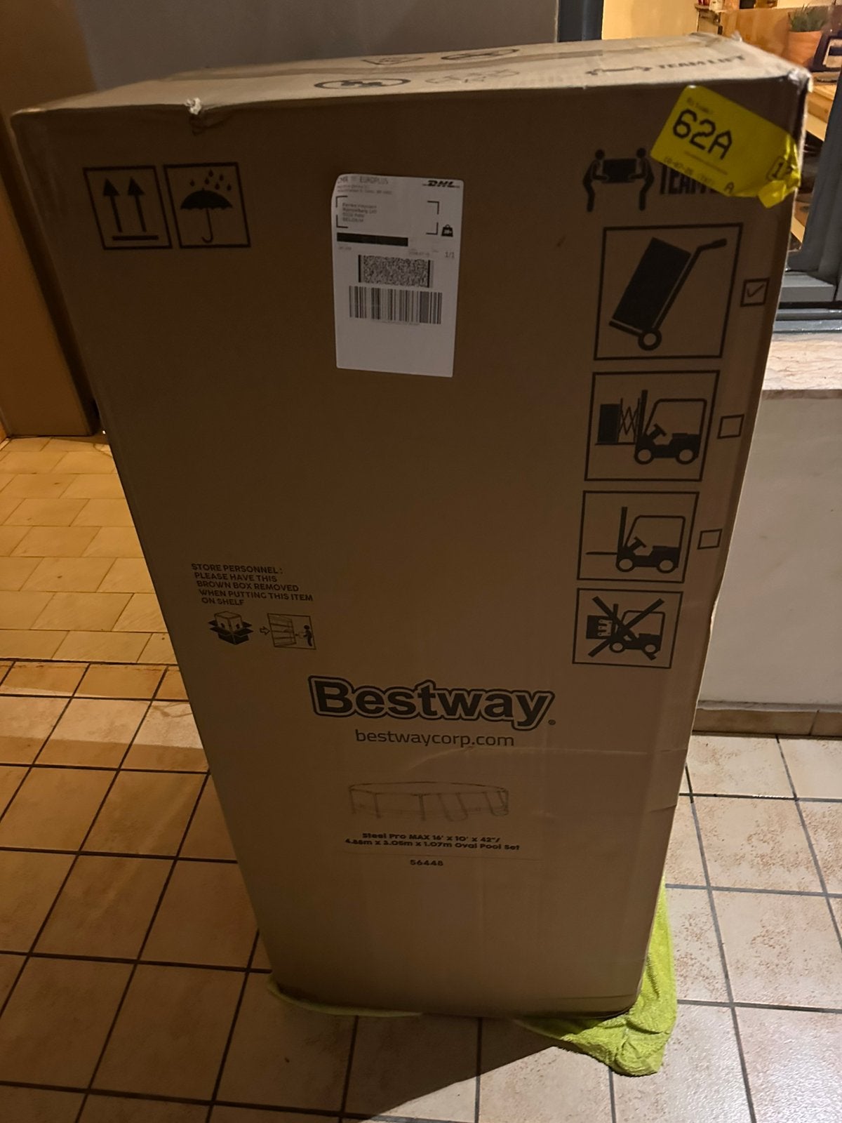 Bestway zwembad ovaal, Jardin & Terrasse, Piscines, Enlèvement, Comme neuf, Ovale