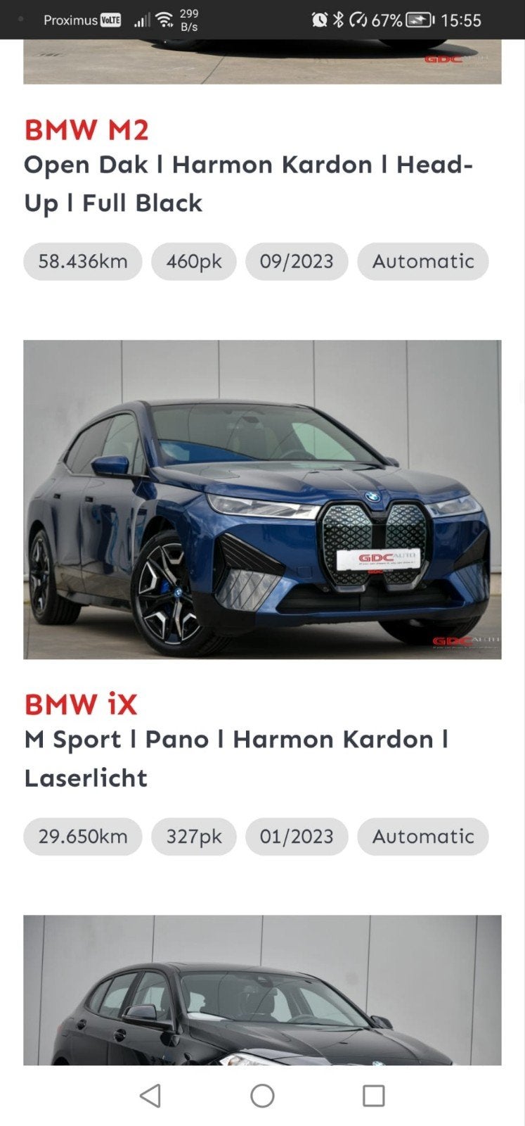 auto bmw ix, Auto's, IX, Elektrisch, Vierwielaandrijving, Particulier