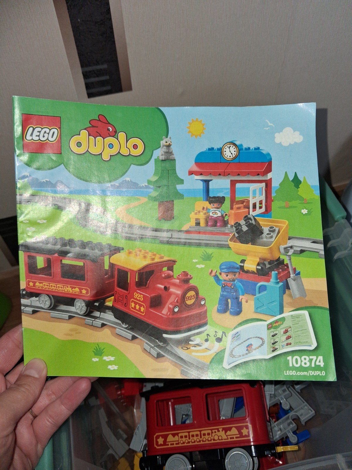 dulpo lego trein, Kinderen en Baby's, Speelgoed | Duplo en Lego, Inclusief instructies, Ophalen of Verzenden, Zo goed als nieuw