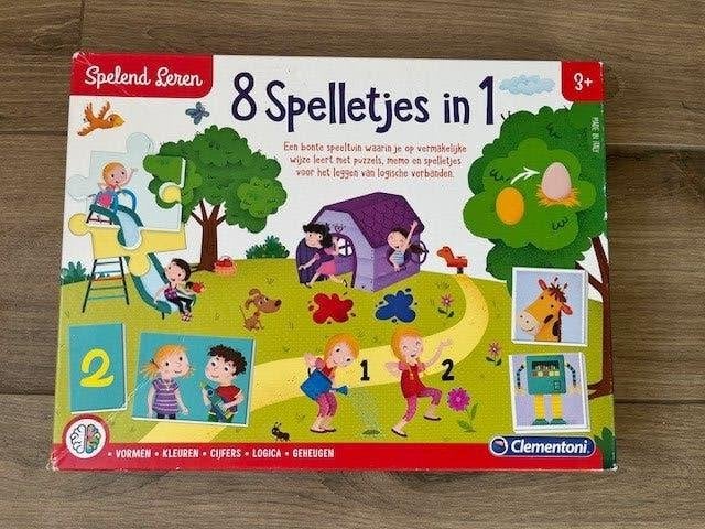Clementoni - 8 spelletjes in 1, Ophalen, Zo goed als nieuw, Puzzelen