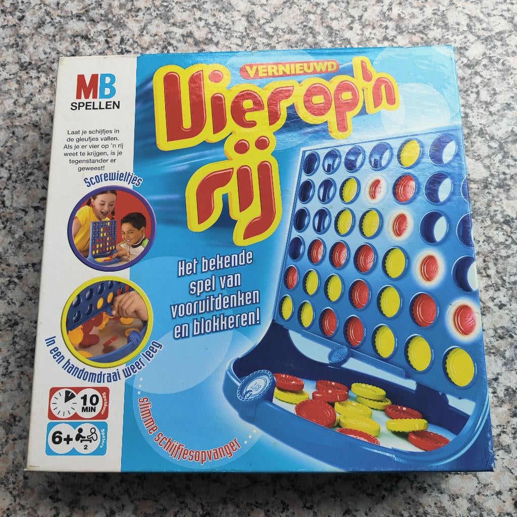 Vier op de rij, Hobby en Vrije tijd, Gezelschapsspellen | Bordspellen, Een of twee spelers, Ophalen, Zo goed als nieuw, MB spelen