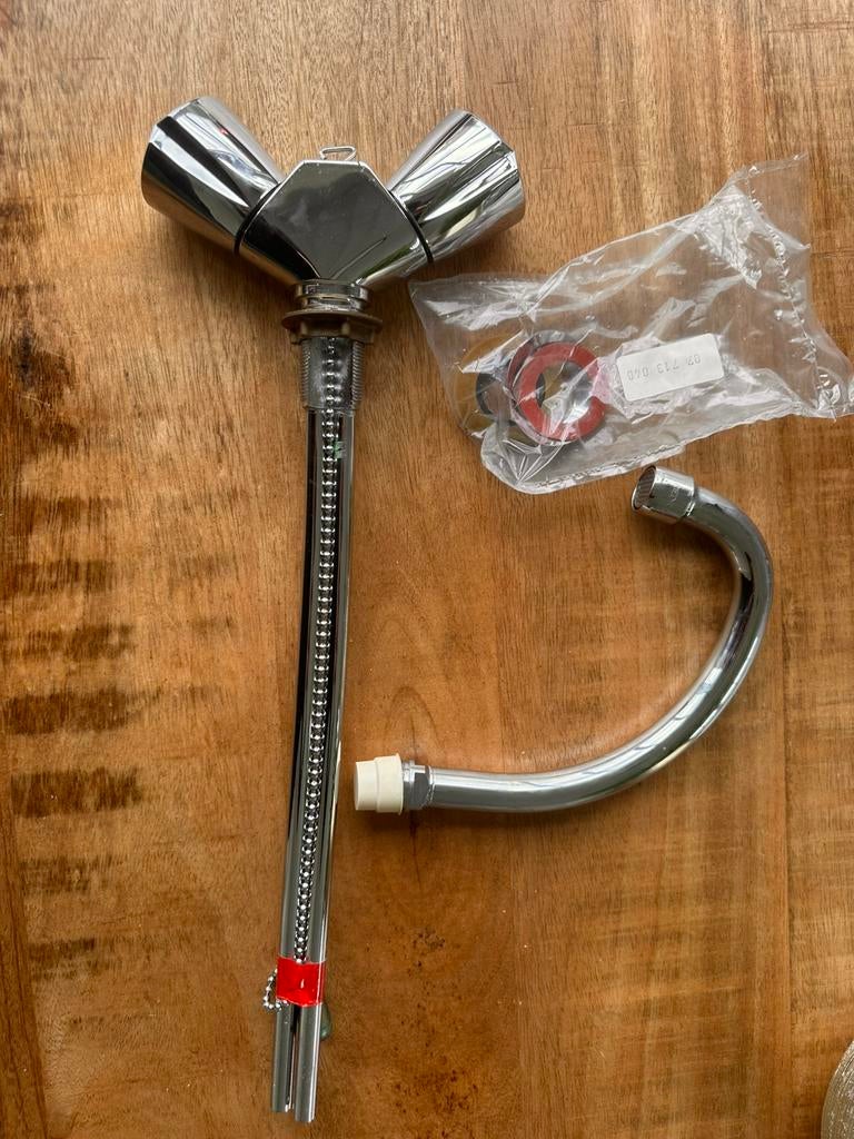 Grohe wastafelkraan 2-knops chroom – nieuw / compleet, Doe-het-zelf en Bouw, Ophalen of Verzenden, Zo goed als nieuw, Toilet