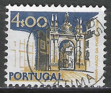 Portugal 1974 - Yvert 1223 - Nieuwe Poort van Braga (ST), Postzegels en Munten, Postzegels | Europa | Overig, Gestempeld, Portugal