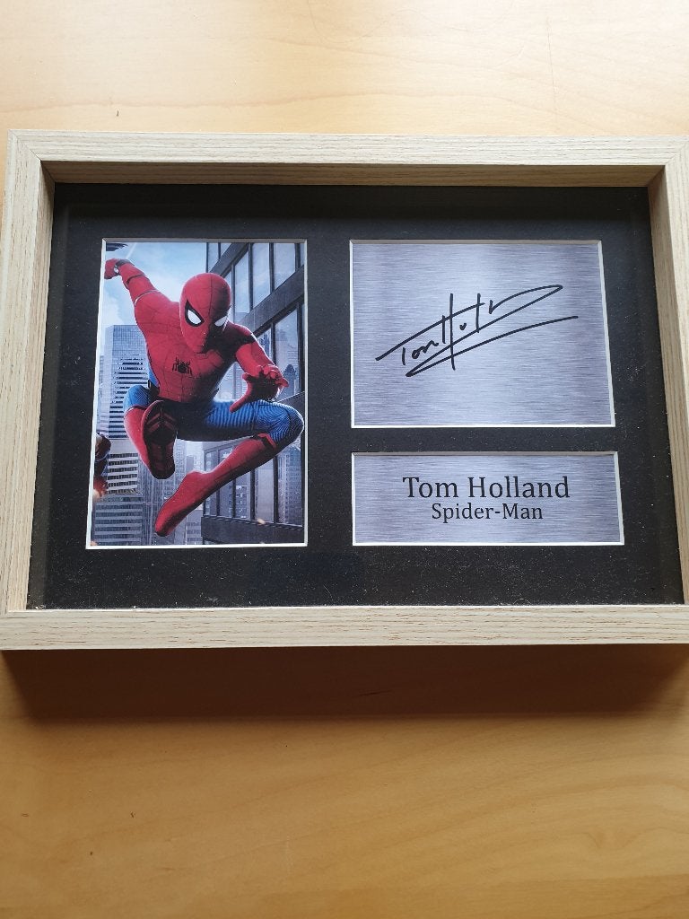 Kader spiderman met handtekening Tom Holland, Ophalen, Nieuw, Film, Overige typen